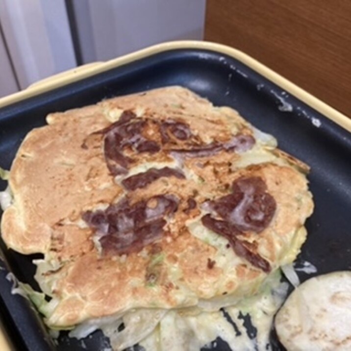 とうろこしとキャベツのお好み焼き